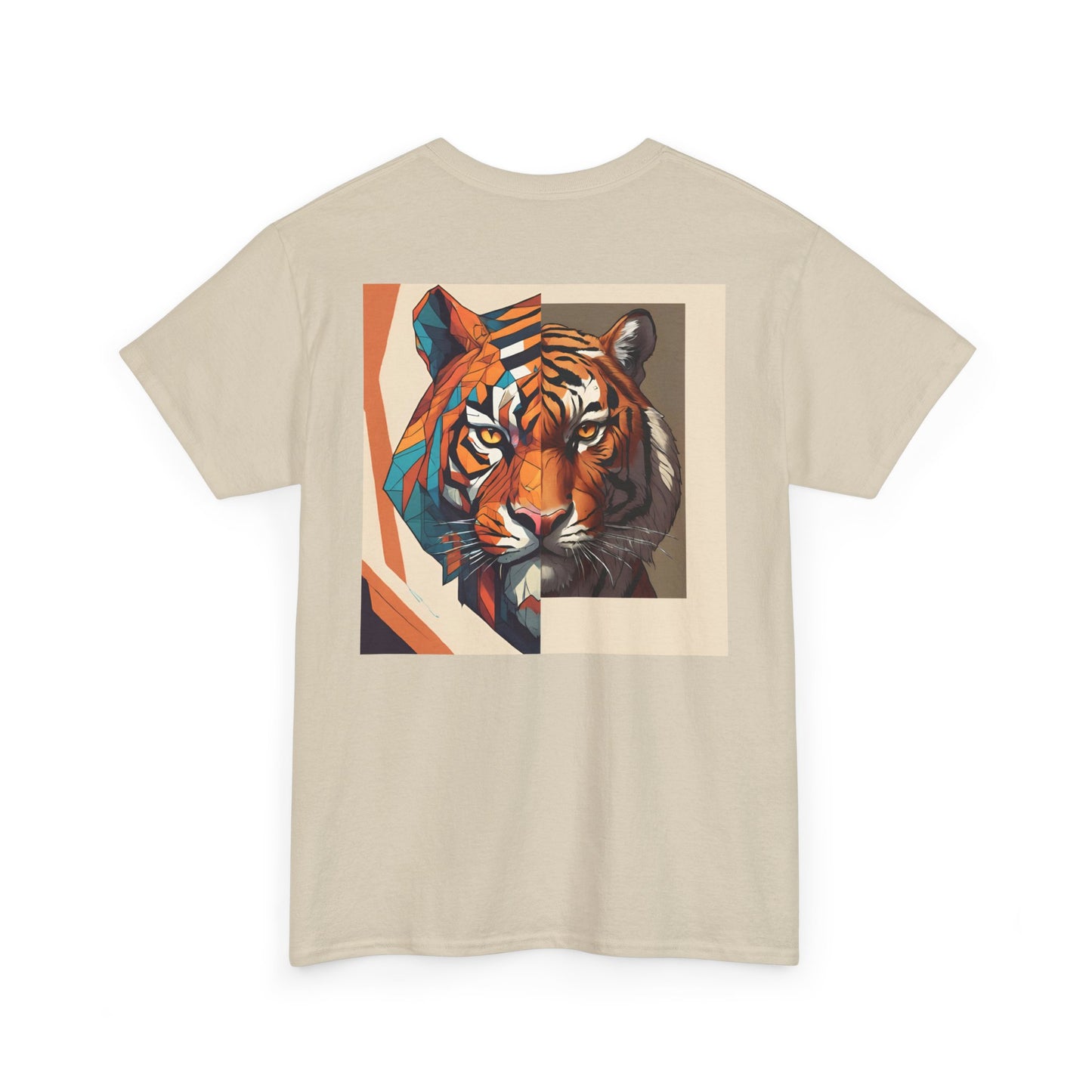 Tiger Print Tee, Colorful Animal Shirt for Men and Women, Creative Graphic T-Shirt, Unique Fashion Top, Birthday Gift Idea, Casual Wear,