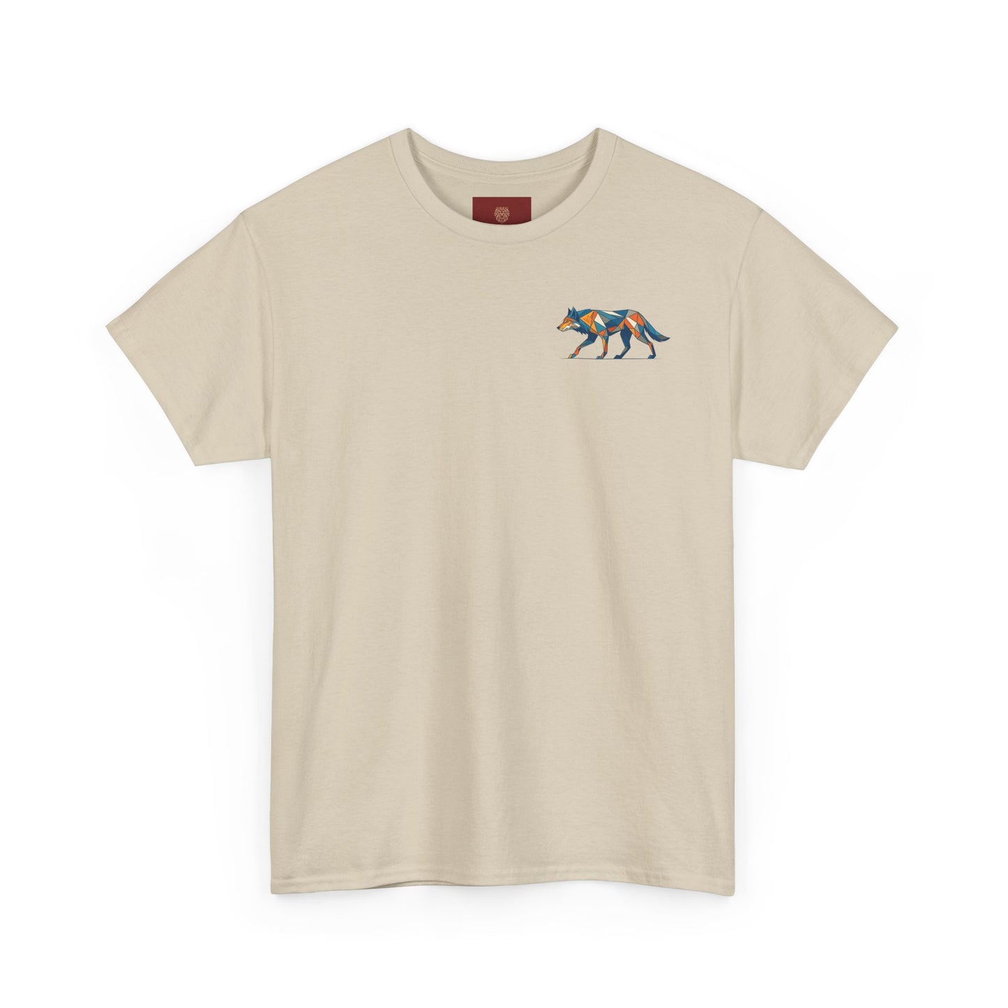 Colorful Wolf Graphic Tee for Nature Lovers, Unisex Heavy Cotton T-Shirt, Wildlife Shirt, Eco-Friendly Fashion, Gift for Animal Enthusiasts