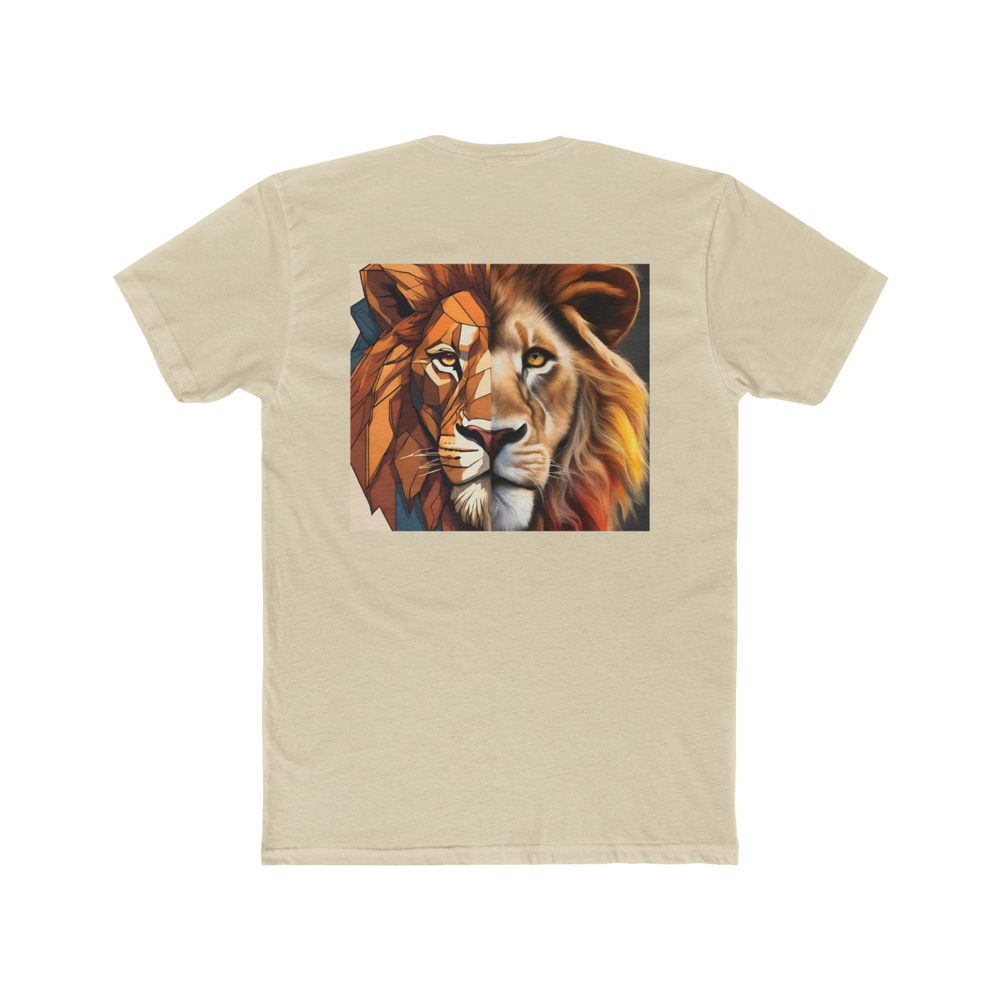 Lion Print Tee, Colorful Animal Shirt for Men and Women, Creative Graphic T-Shirt, Unique Fashion Top, Birthday Gift Idea, Casual Wear,