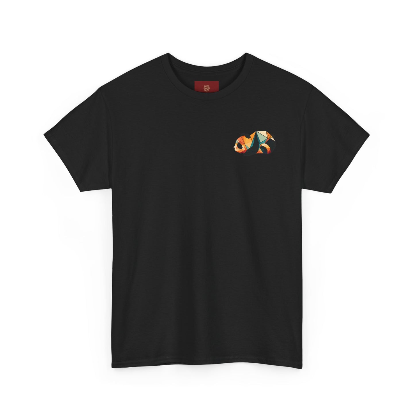 Colorful Panda Unisex Heavy Cotton Tee | Cute Animal Graphic Shirt, Casual Wear, Gift for Animal Lovers, Unique Trendy Top