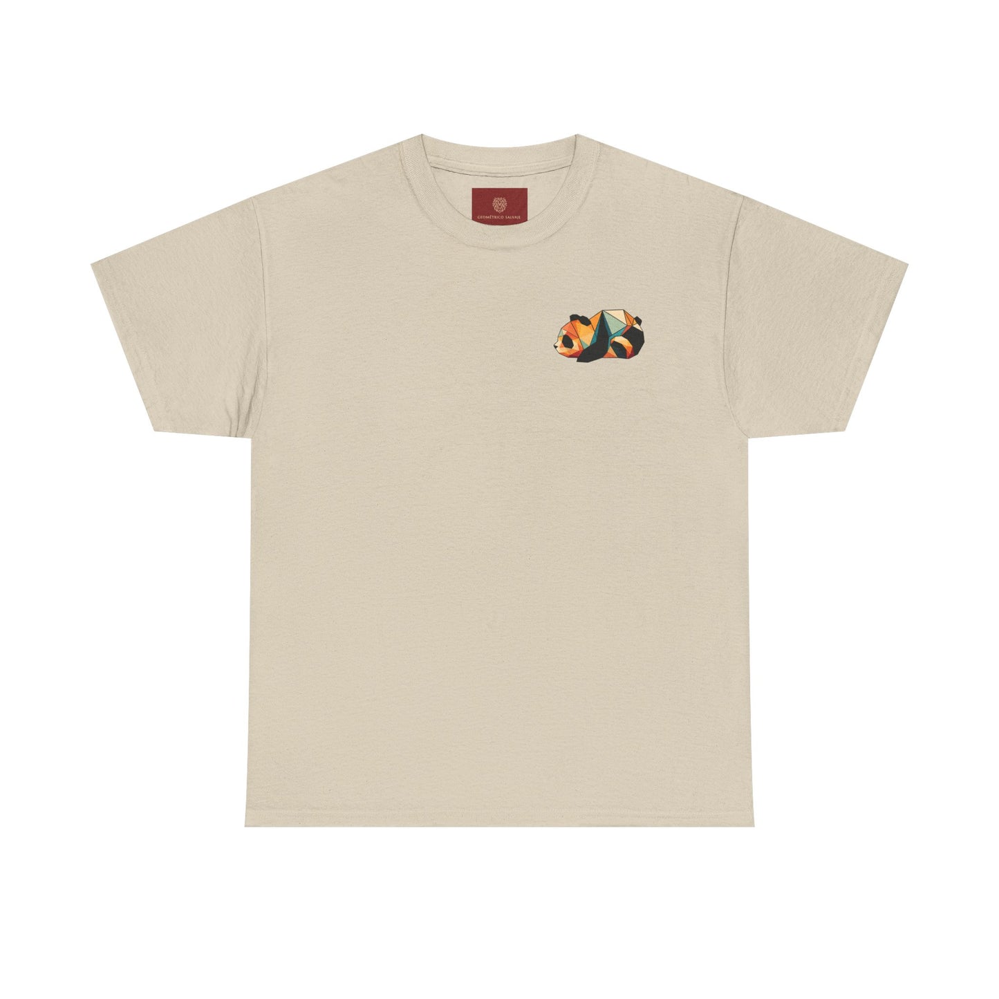 Colorful Panda Unisex Heavy Cotton Tee | Cute Animal Graphic Shirt, Casual Wear, Gift for Animal Lovers, Unique Trendy Top