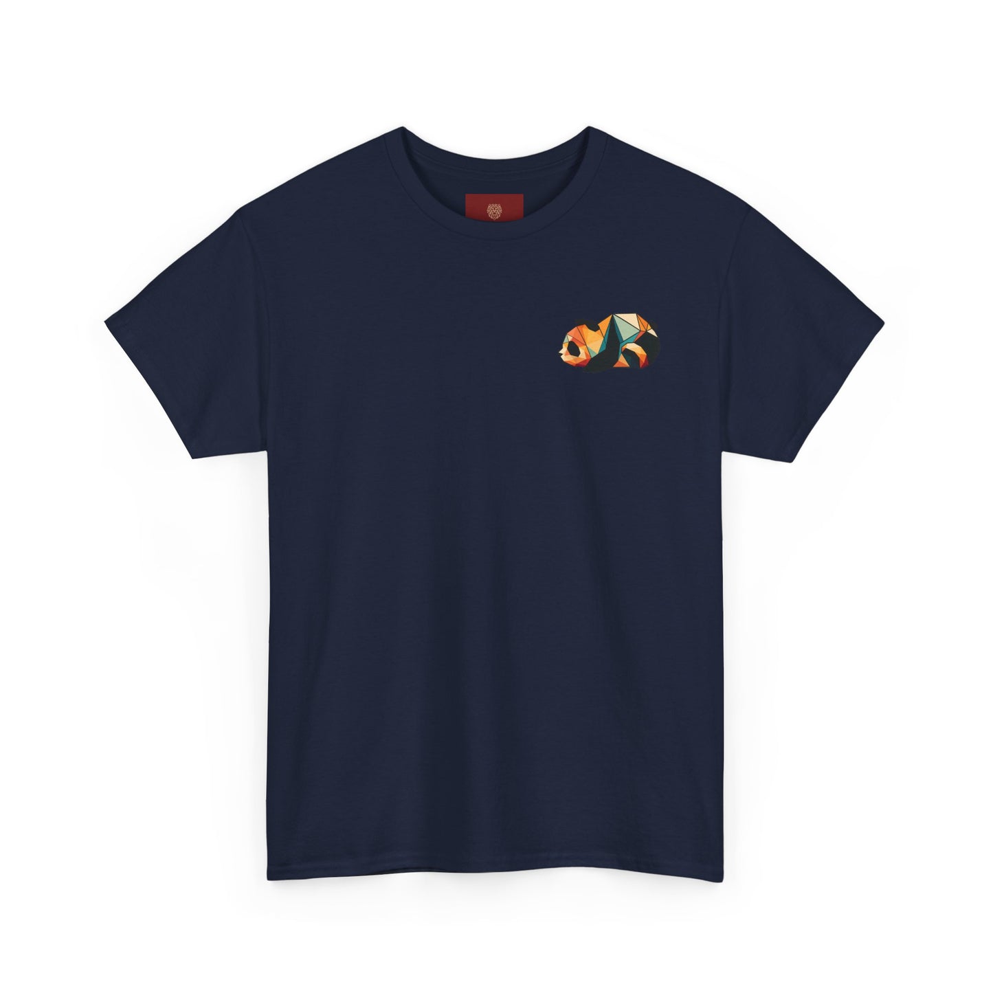 Colorful Panda Unisex Heavy Cotton Tee | Cute Animal Graphic Shirt, Casual Wear, Gift for Animal Lovers, Unique Trendy Top