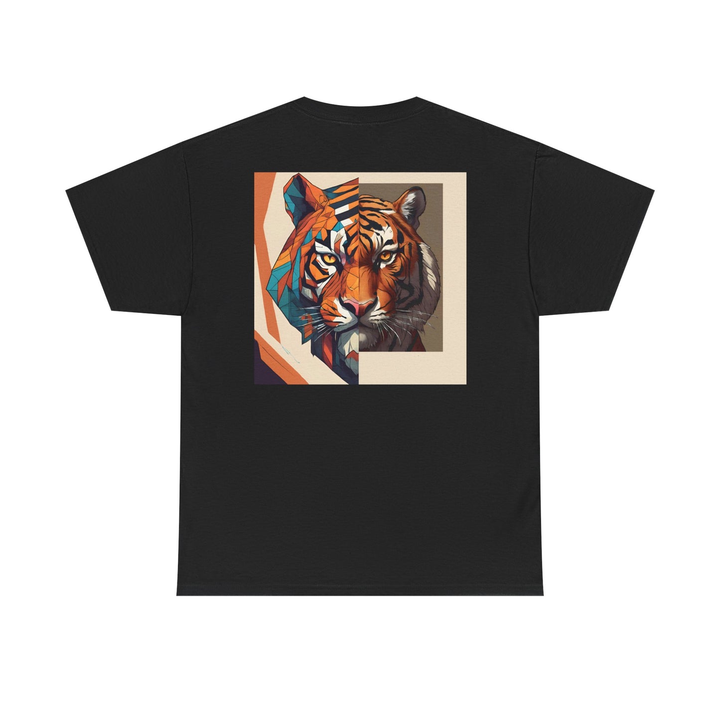 Tiger Print Tee, Colorful Animal Shirt for Men and Women, Creative Graphic T-Shirt, Unique Fashion Top, Birthday Gift Idea, Casual Wear,