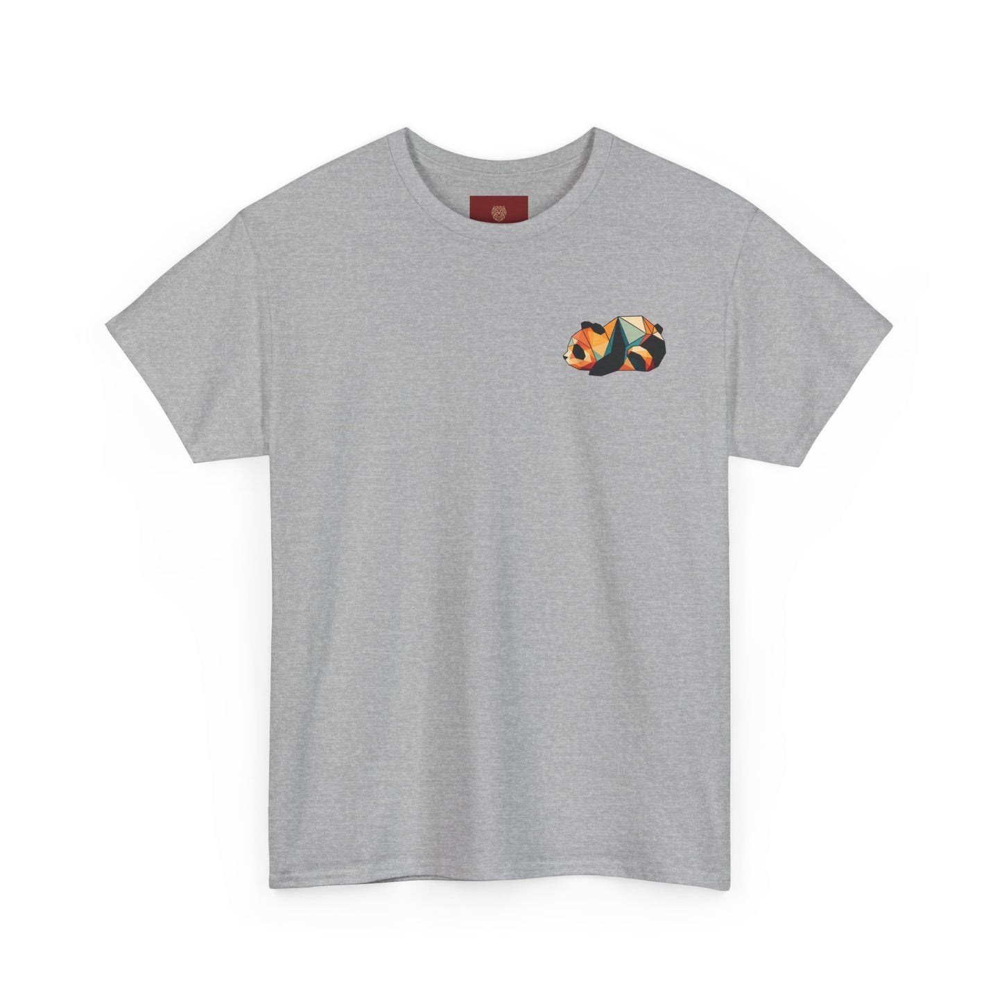 Colorful Panda Unisex Heavy Cotton Tee | Cute Animal Graphic Shirt, Casual Wear, Gift for Animal Lovers, Unique Trendy Top
