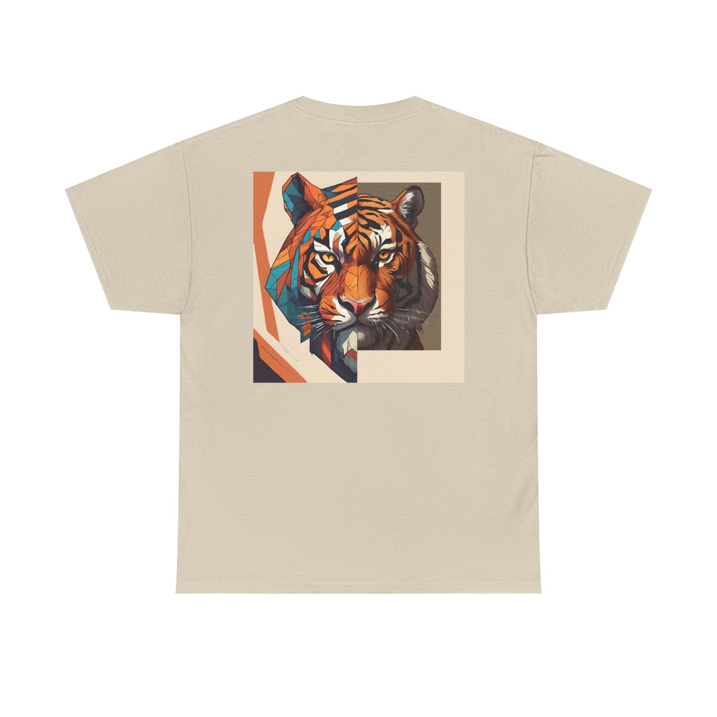 Tiger Print Tee, Colorful Animal Shirt for Men and Women, Creative Graphic T-Shirt, Unique Fashion Top, Birthday Gift Idea, Casual Wear,