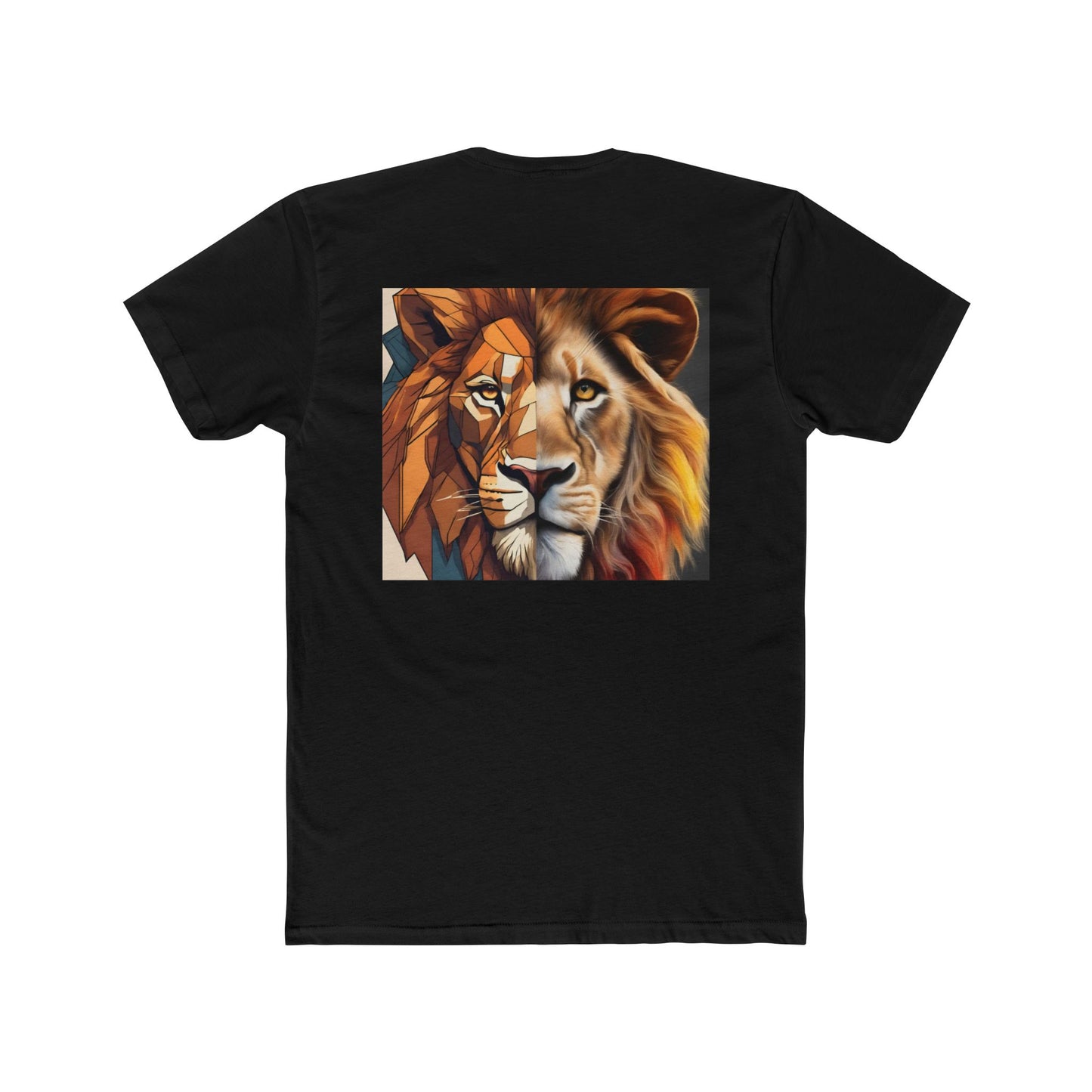 Lion Print Tee, Colorful Animal Shirt for Men and Women, Creative Graphic T-Shirt, Unique Fashion Top, Birthday Gift Idea, Casual Wear,