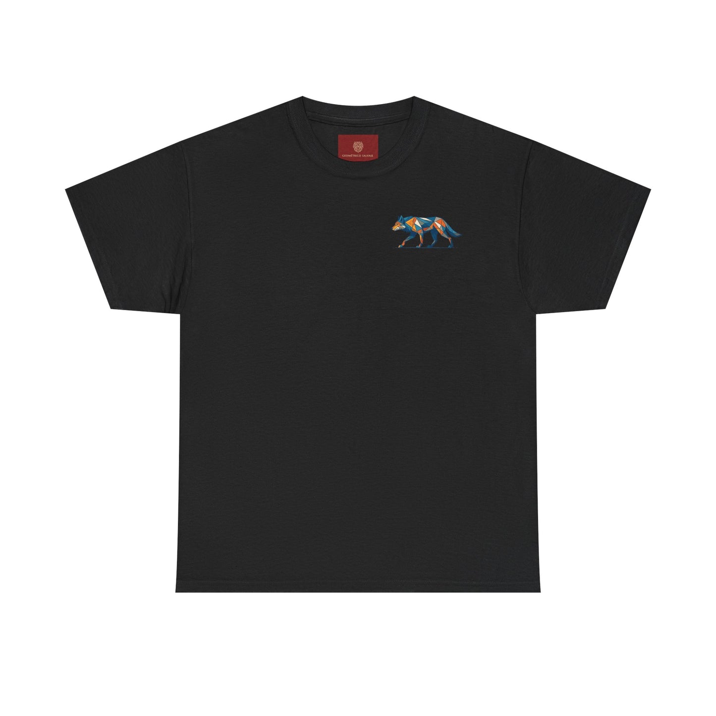 Colorful Wolf Graphic Tee for Nature Lovers, Unisex Heavy Cotton T-Shirt, Wildlife Shirt, Eco-Friendly Fashion, Gift for Animal Enthusiasts