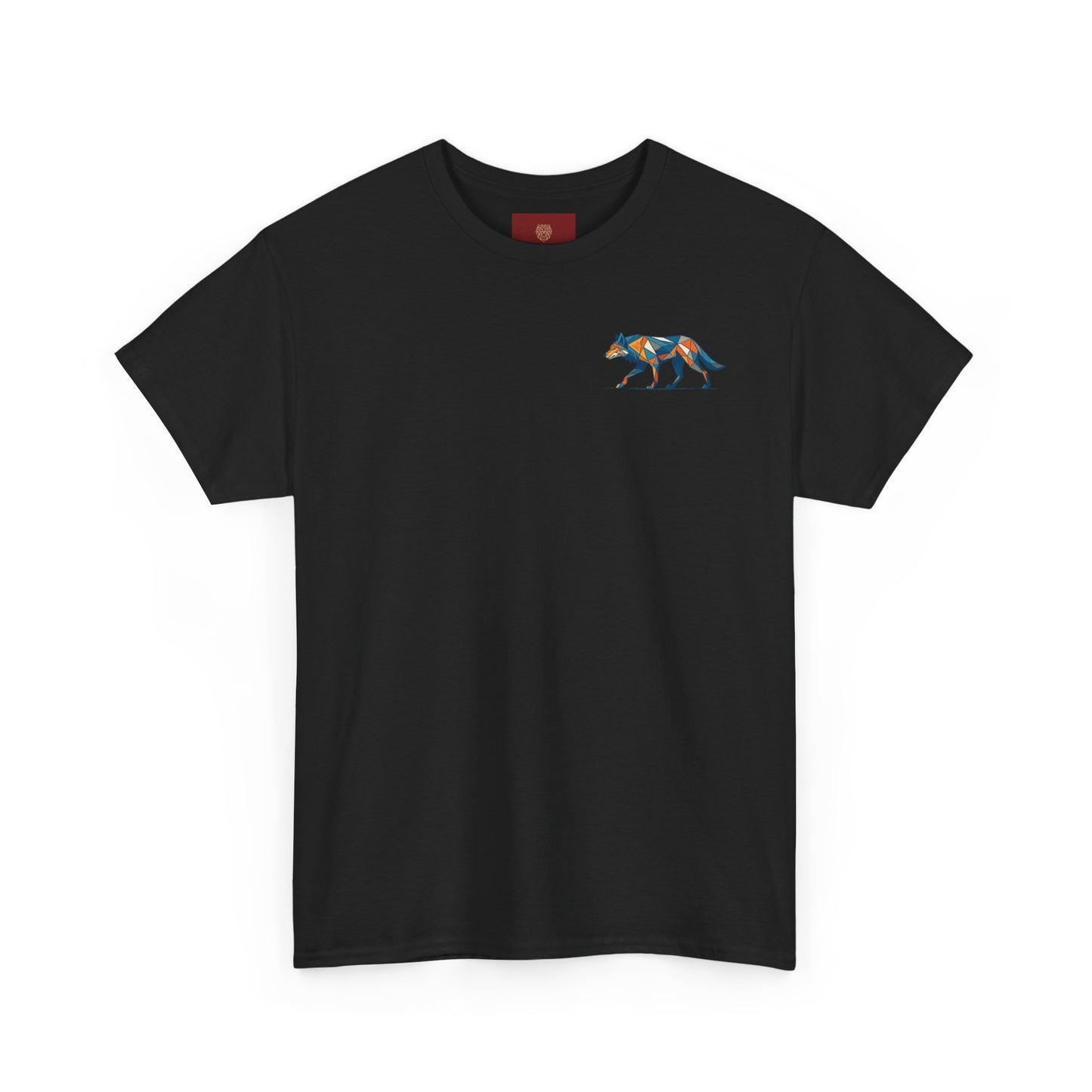 Colorful Wolf Graphic Tee for Nature Lovers, Unisex Heavy Cotton T-Shirt, Wildlife Shirt, Eco-Friendly Fashion, Gift for Animal Enthusiasts