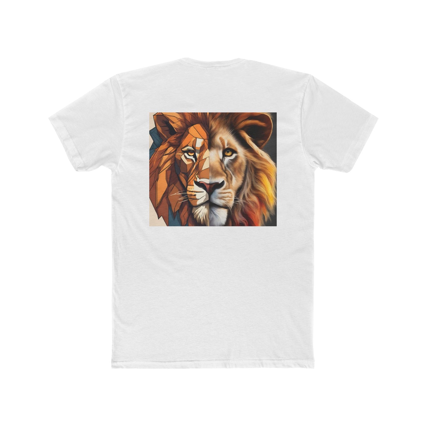 Lion Print Tee, Colorful Animal Shirt for Men and Women, Creative Graphic T-Shirt, Unique Fashion Top, Birthday Gift Idea, Casual Wear,