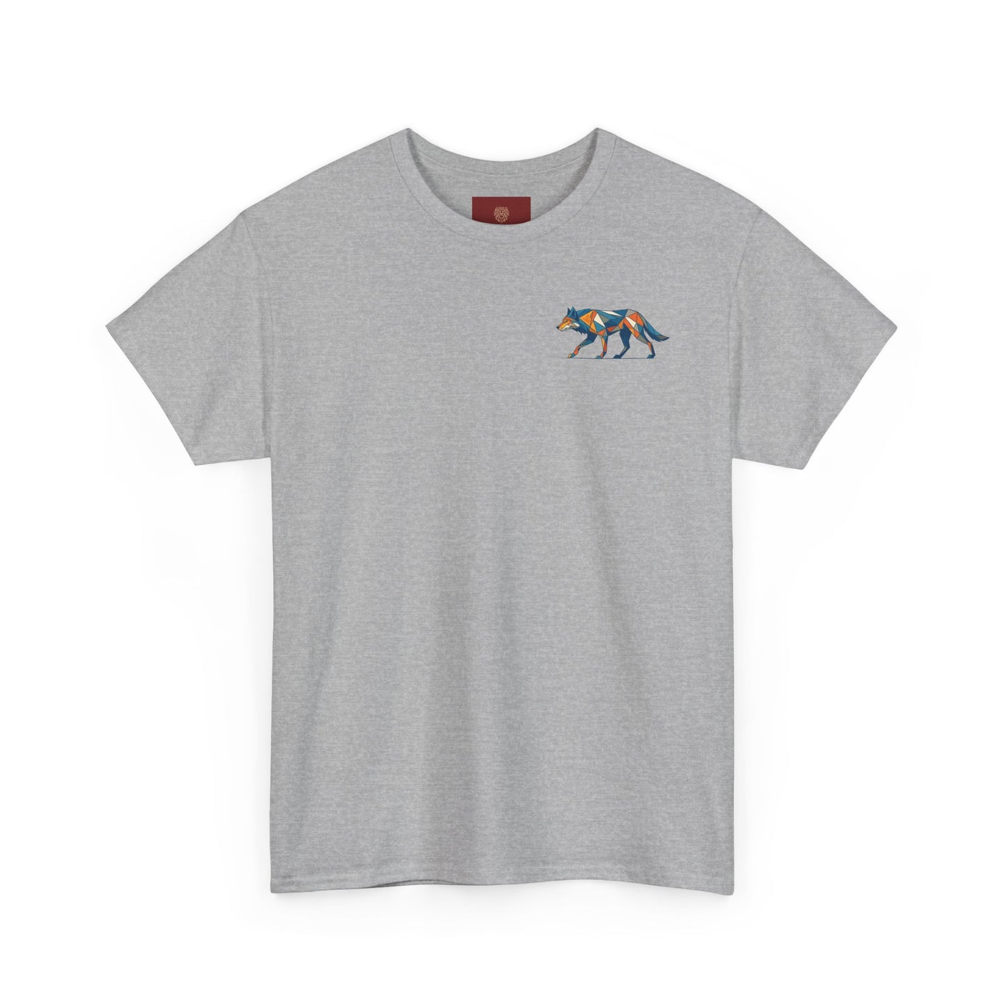 Colorful Wolf Graphic Tee for Nature Lovers, Unisex Heavy Cotton T-Shirt, Wildlife Shirt, Eco-Friendly Fashion, Gift for Animal Enthusiasts