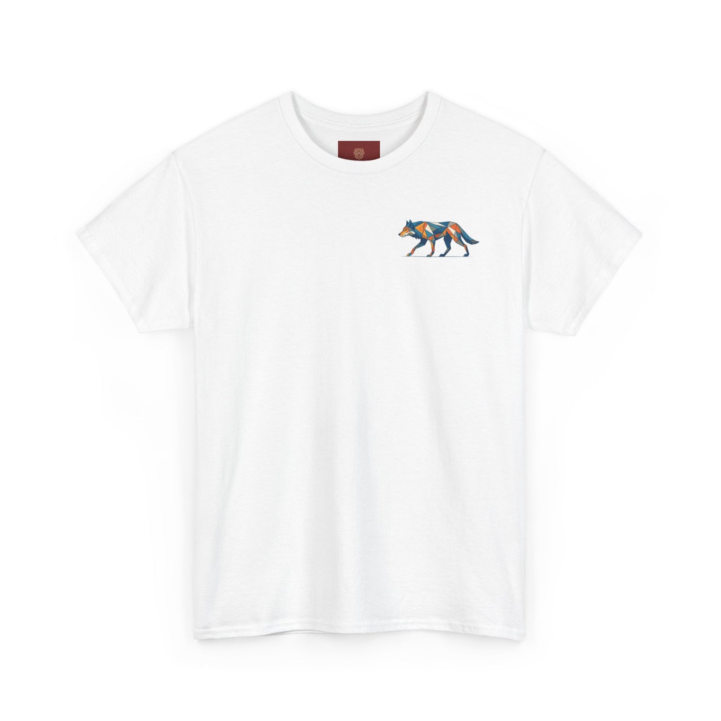 Colorful Wolf Graphic Tee for Nature Lovers, Unisex Heavy Cotton T-Shirt, Wildlife Shirt, Eco-Friendly Fashion, Gift for Animal Enthusiasts