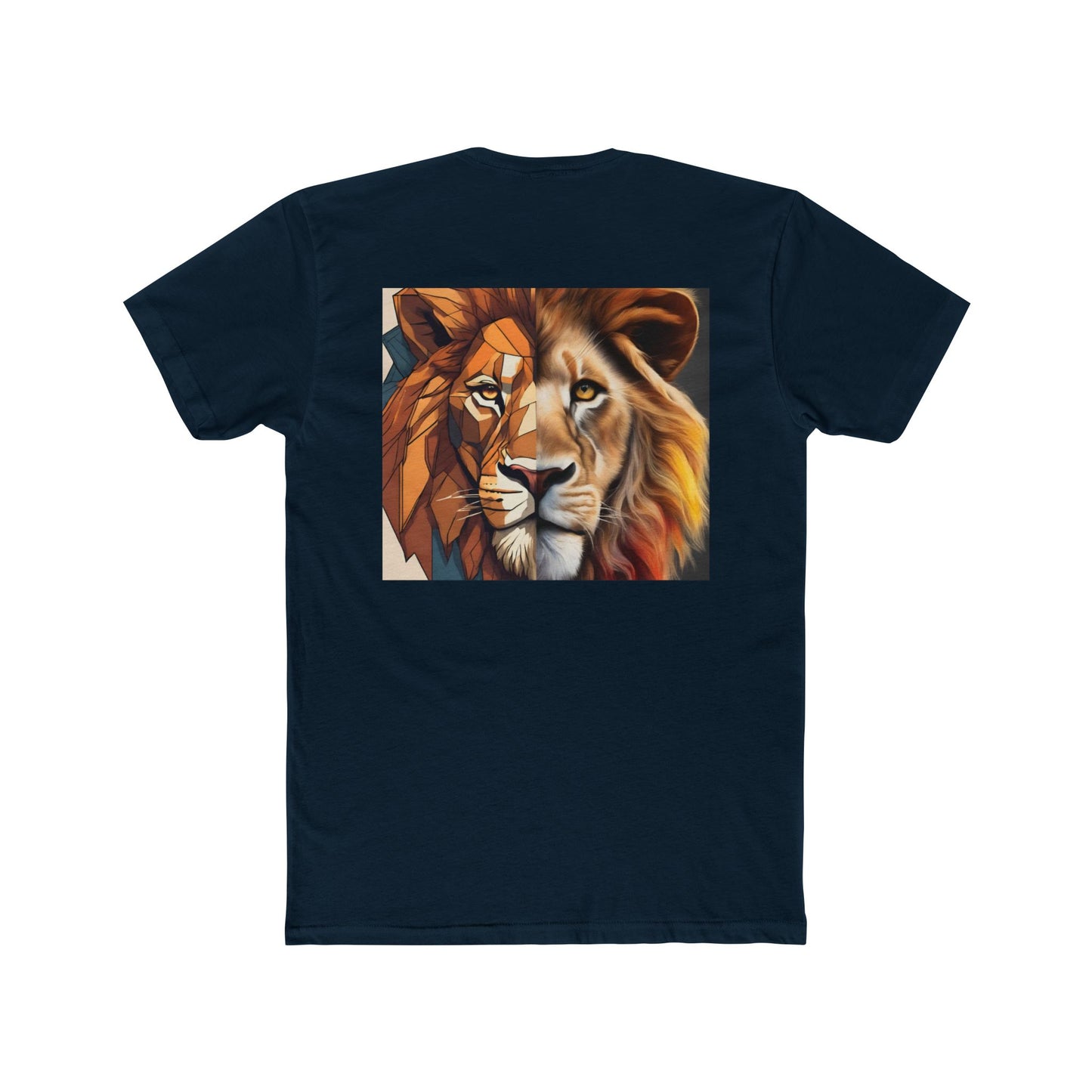 Lion Print Tee, Colorful Animal Shirt for Men and Women, Creative Graphic T-Shirt, Unique Fashion Top, Birthday Gift Idea, Casual Wear,