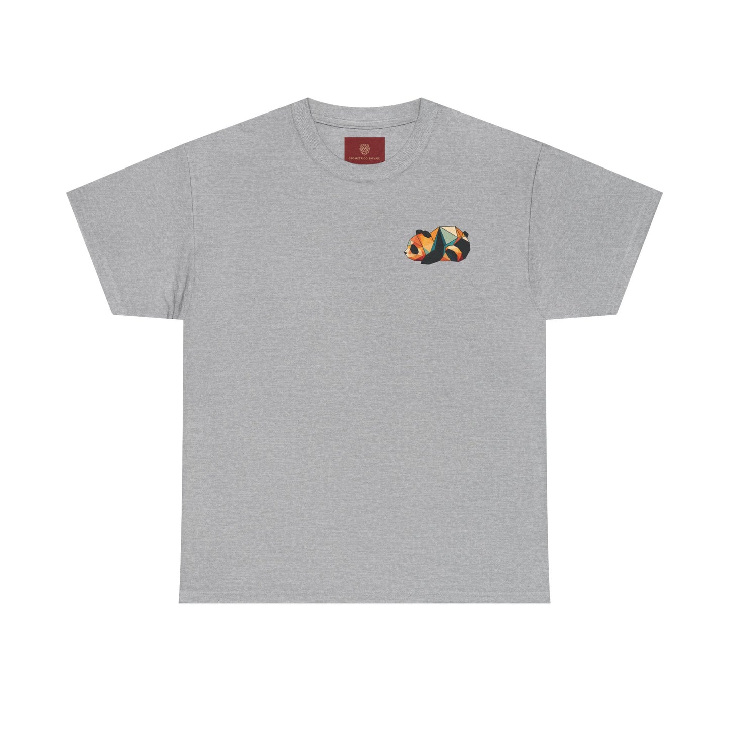 Colorful Panda Unisex Heavy Cotton Tee | Cute Animal Graphic Shirt, Casual Wear, Gift for Animal Lovers, Unique Trendy Top