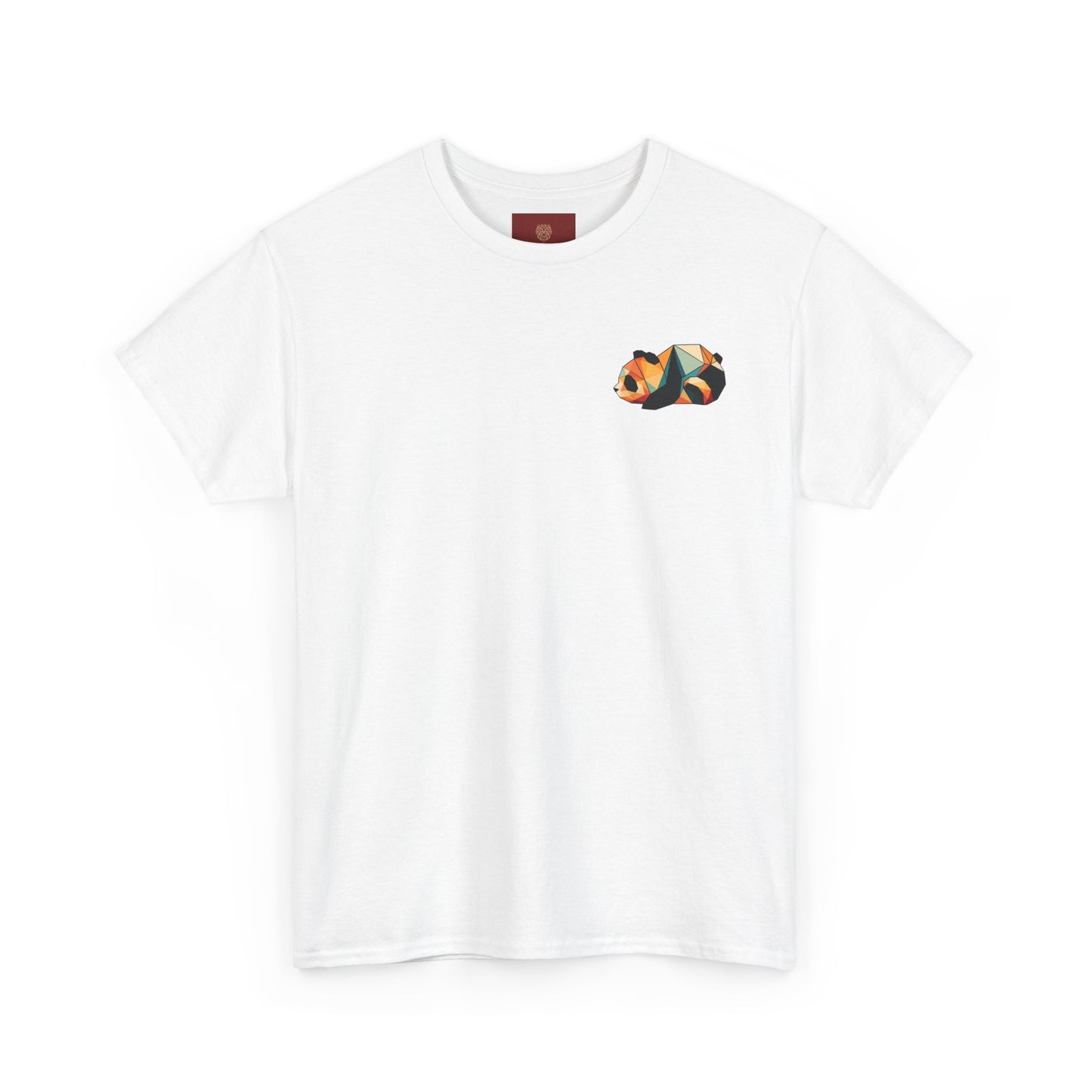 Colorful Panda Unisex Heavy Cotton Tee | Cute Animal Graphic Shirt, Casual Wear, Gift for Animal Lovers, Unique Trendy Top