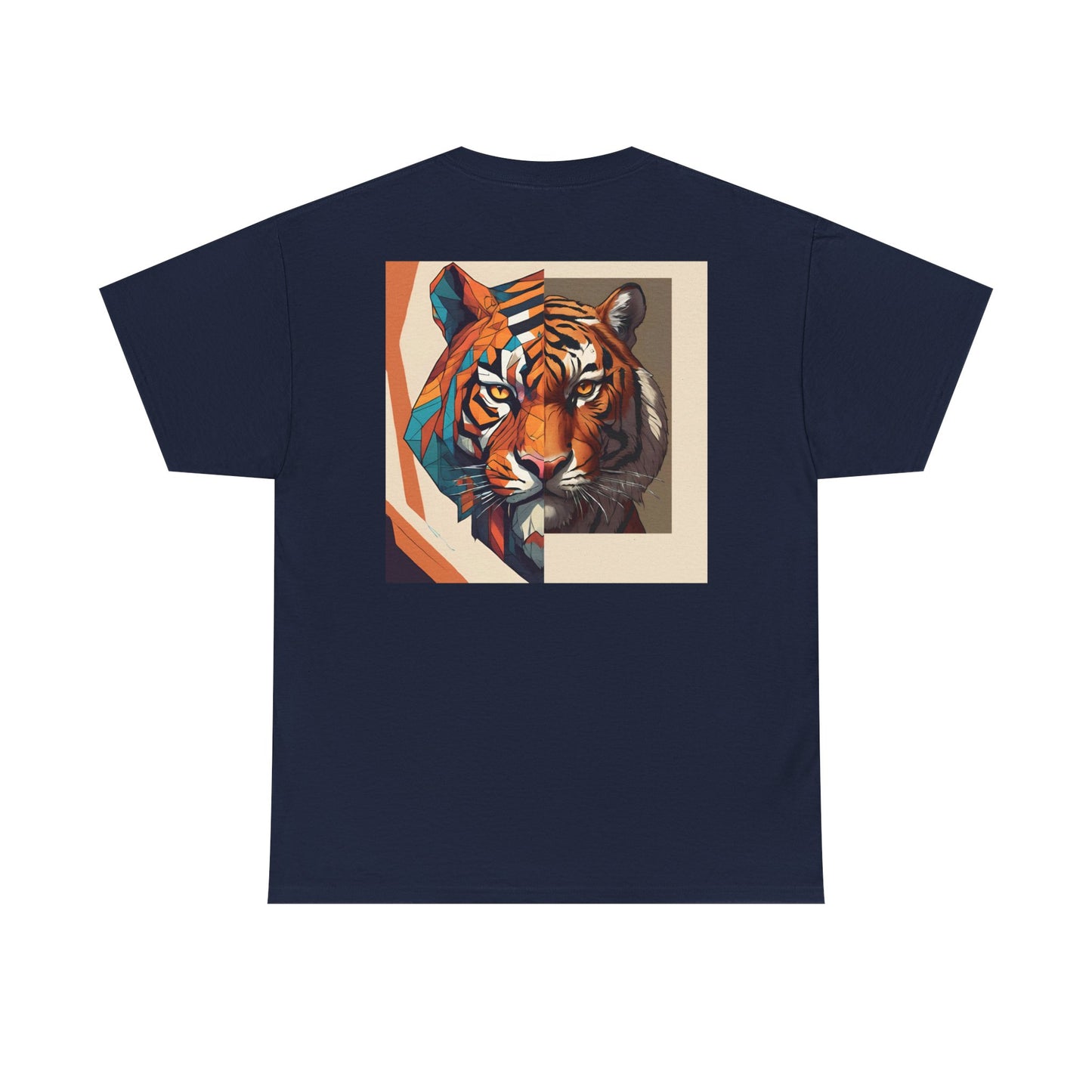 Tiger Print Tee, Colorful Animal Shirt for Men and Women, Creative Graphic T-Shirt, Unique Fashion Top, Birthday Gift Idea, Casual Wear,