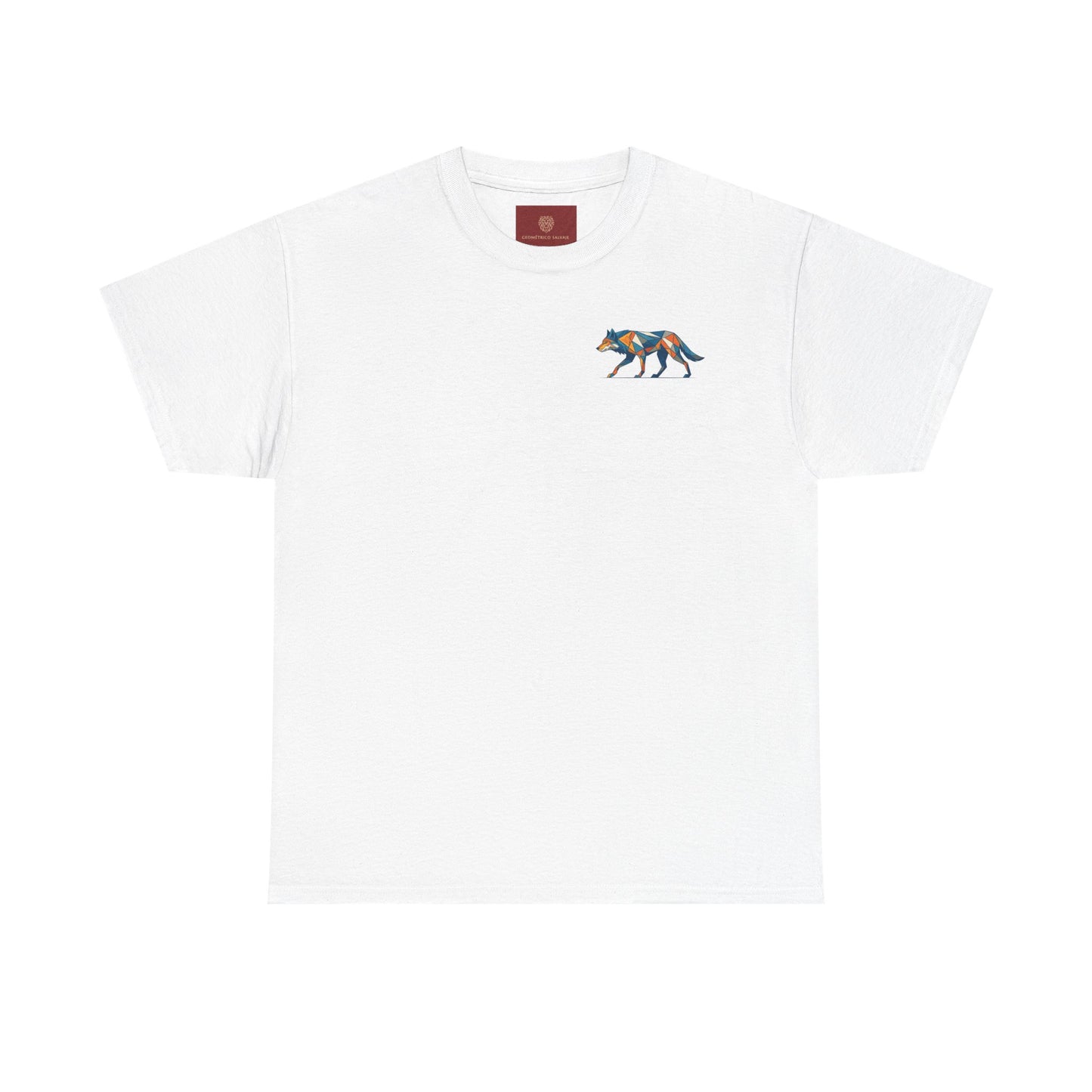 Colorful Wolf Graphic Tee for Nature Lovers, Unisex Heavy Cotton T-Shirt, Wildlife Shirt, Eco-Friendly Fashion, Gift for Animal Enthusiasts