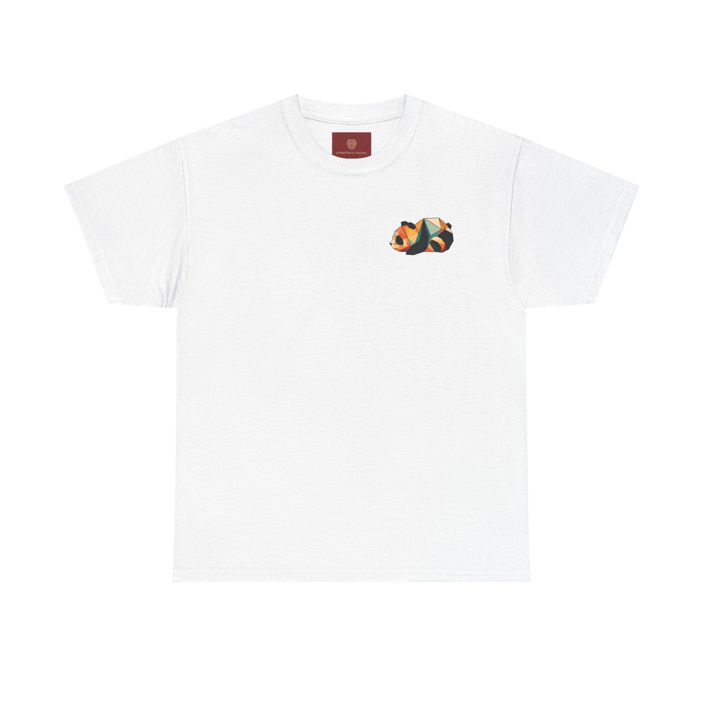 Colorful Panda Unisex Heavy Cotton Tee | Cute Animal Graphic Shirt, Casual Wear, Gift for Animal Lovers, Unique Trendy Top